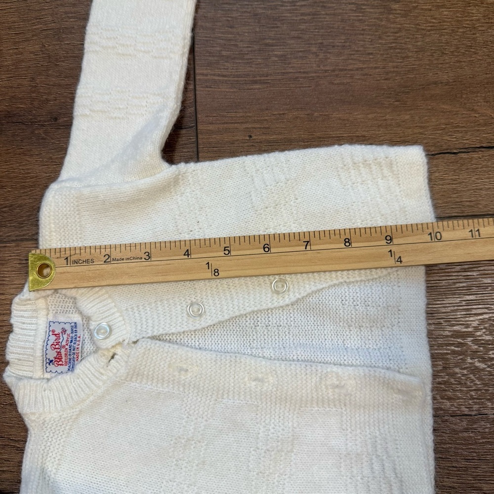 VINTAGE Blue Bird infant cardigan - Picture 6 of 6